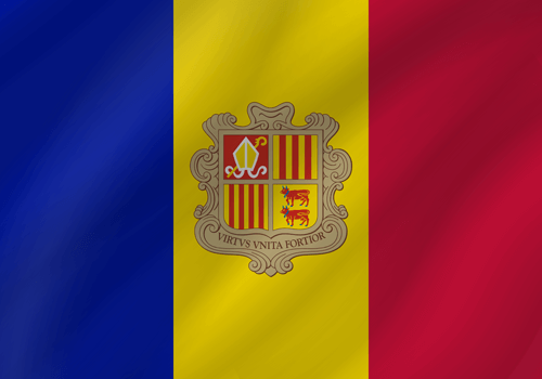 andorran flag wave