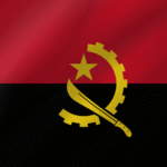 angolan flag wave