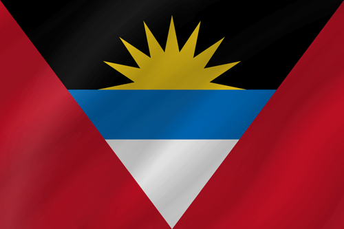 antigua and barbuda flag wave