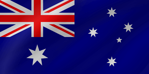 australian flag wave