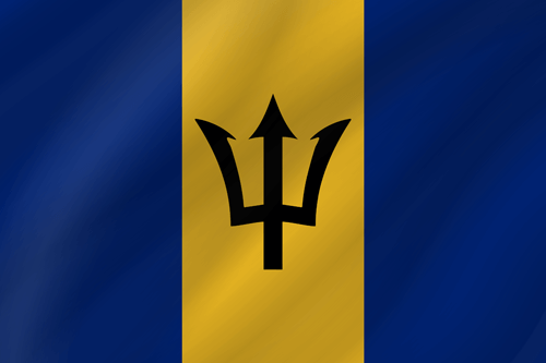 barbados flag wave