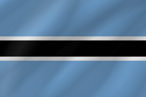 botswana flag wave
