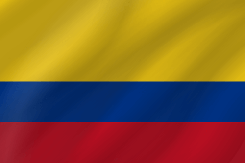 colombian flag wave