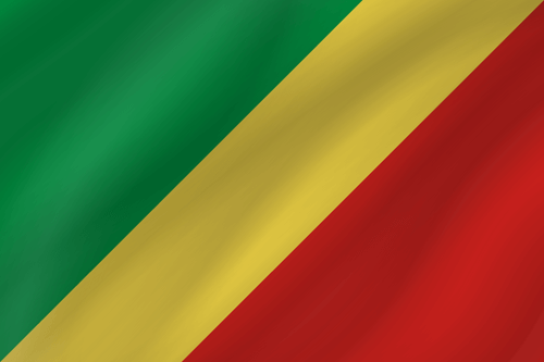 congo kinshasa flag wave