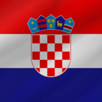 croatian flag wave