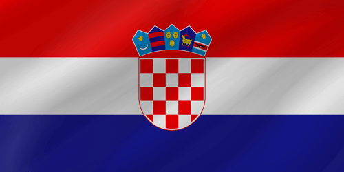 croatian flag wave