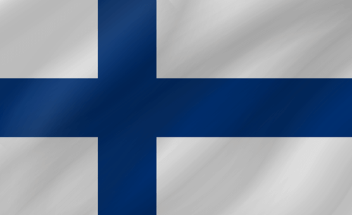 finnish flag wave