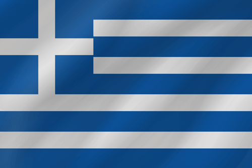 greek flag wave