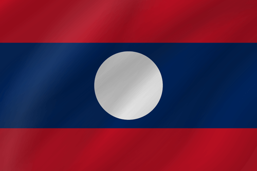 laos flag wave