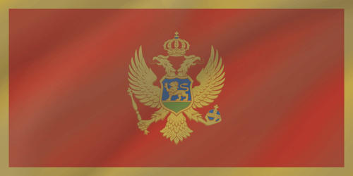 montenegro flag wave