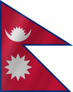 nepalese flag wave