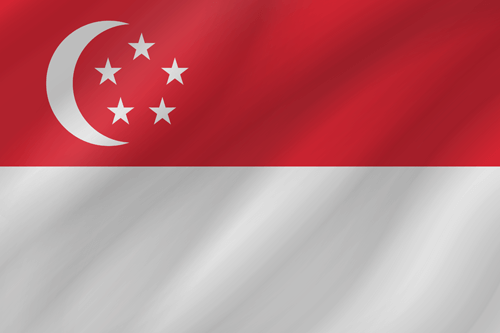 singaporean flag wave