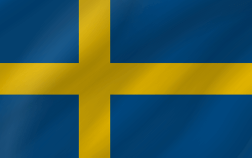 swedish flag wave