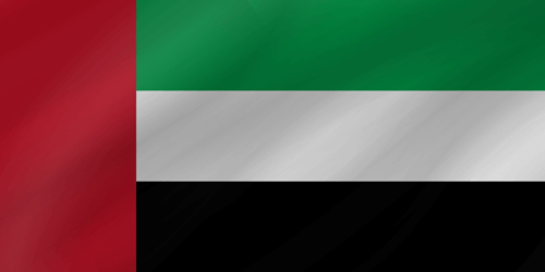 united arab emirates flag wave