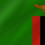 zambian flag wave