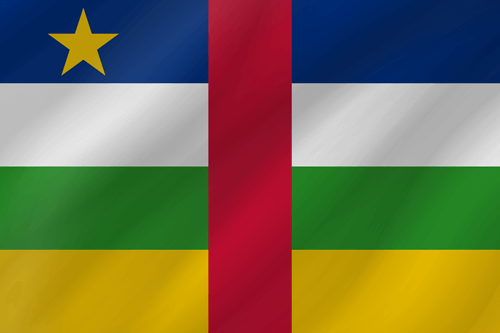 central african republic flag wave