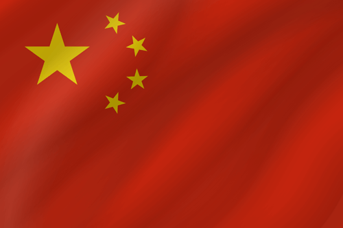 chinese flag wave