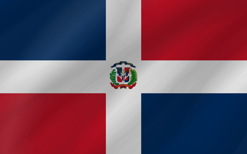 dominican republic flag wave