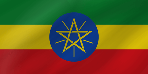 ethiopian flag wave