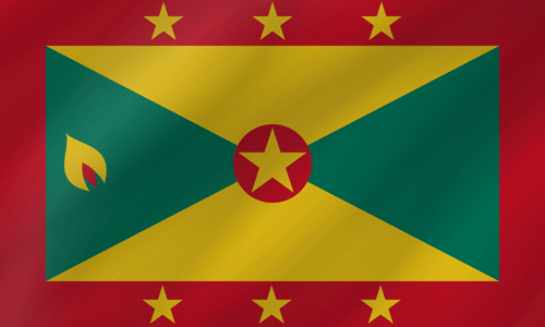 grenadian flag wave
