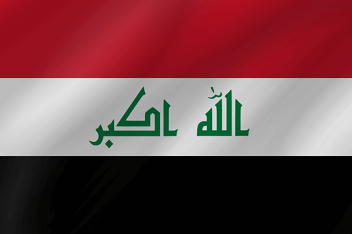 iraqi flag wave
