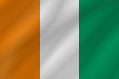 ivorian flag wave