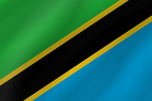 Tanzanian flag Wave